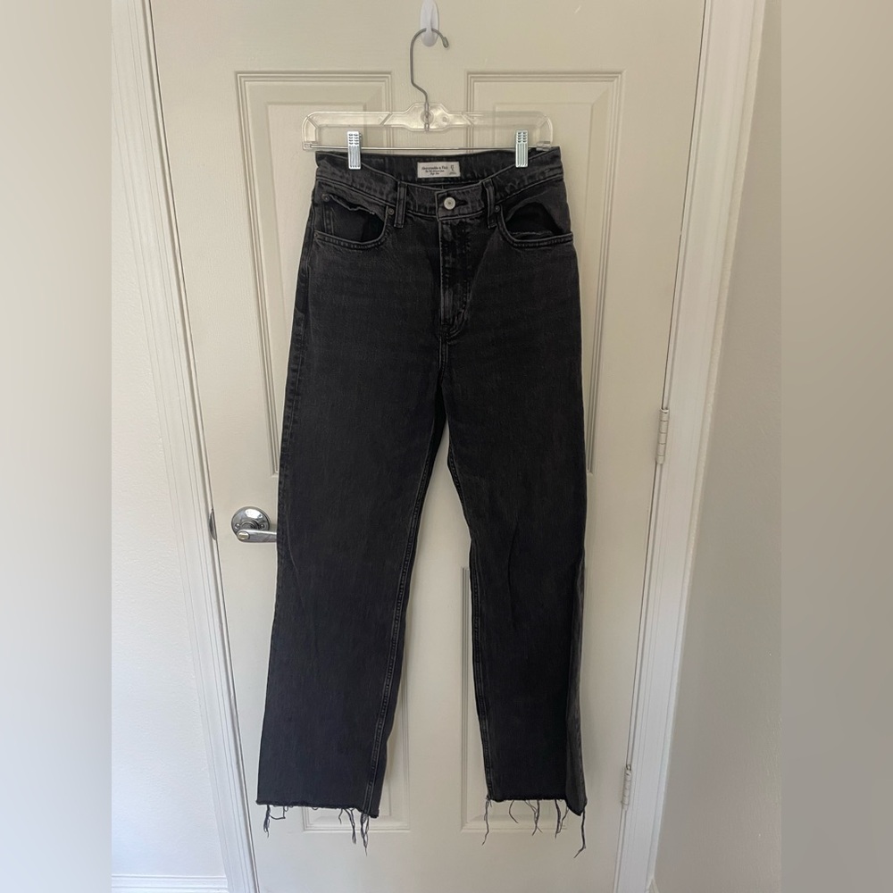 Abercrombie & Fitch Dark Gray Straight Jeans